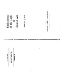 Martin Lings — Shakespeare in the Light of Sacred Art