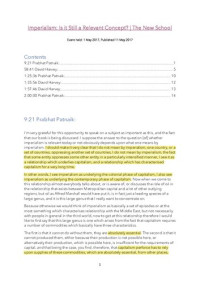 Prabhat Patnaik vs. David Harvey — Patnaik vs. Harvey - Imperialism Is it Still a Relevant Concept, The New School TRANSCRIPT