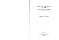 Michael F. Hendy — Coinage and Money in the Byzantine Empire, 1081-1261