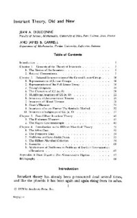 Jean Dieudonne, James B. Carrell — Invariant theory, old and new