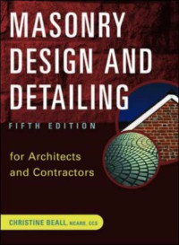 Christine Beall — Masonry Design and Detailing