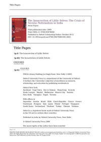 Aditya Nigam — The Insurrection of Little Selves: The Crisis of Secular-Nationalism in India