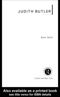 Sara Salih — Judith Butler