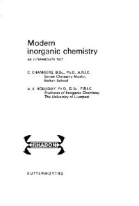 Chambers, Holliday. — Modern inorganic chemistry