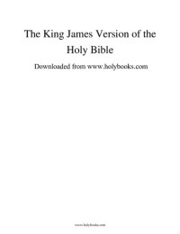God; KJV translation — The King James Version of the Holy Bible