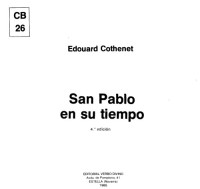 Edouard Cothenet; Nicolas Darrical (tr.) — San Pablo en su Tiempo