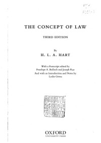 H.L.A. Hart — The Concept of Law