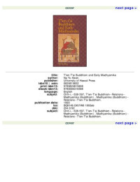 NG Yu Kwan (吳汝鈞) — T'ien-t'ai Buddhism and Early Madhyamika