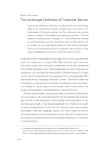 Bjarke Liboriussen — The Landscape Aesthetics of Computer Games