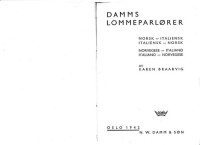 Karen Braarvig — Damms Lommeparlører - Norsk-italiensk italiensk-norsk - Norvegese-italiano italiano-norvegese