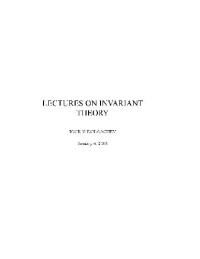 Dolgachev — Lectures Invariations Theory