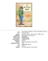 Sue Hutchings, Jayne Comins, Judy Offiler — The Social Skills Handbook