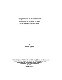 Canter, Arthur — An investigation of the psychological significance of reactions to color on the Rorschach and other tests