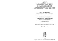 August Fr. Pauly, Georg Wissowa, Wilhelm Kroll — Paulys Realencyclopadie der classischen Altertumswissenschaft: neue Bearbeitung, Bd.13 1 : Libanos - Lokris: Bd XIII, Hbd XIII,1
