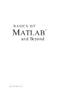 Andrew Knight — Basics of MATLAB and Beyond