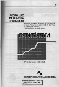 Pedro Luiz de Oliveira de Costa Neto — Estatística
