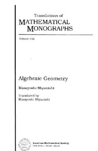 Masayoshi Miyanishi — Algebraic Geometry