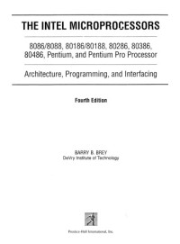 Intel Microprocessors 8086 8088, 80186, 80286, 80386, 80486, The ...