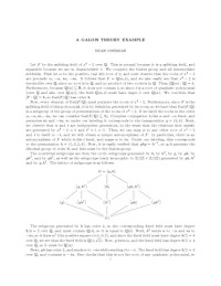 Brian Osserman — A Galois theory example
