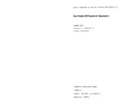 Anders Kock — Synthetic differential geometry