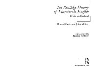Ronald Carter — The History Of Literature In English Britain And Ireland