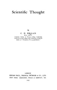 C.D. Broad — Scientific Thought