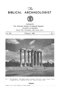 American Schools of Oriental Research — The Biblical Archaeologist - Vol.21, N.1