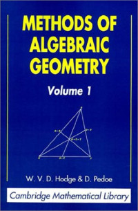 W. V. D. Hodge, D. Pedoe — Methods of algebraic geometry