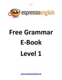 English Speaking Courses — Free Grammar E-book - Level 1
