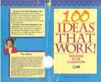 Sharon R. Berry — 100 Ideas That Work! - Discipline in the Classroom