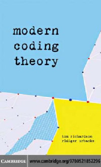 Tom Richardson, Ruediger Urbanke — Modern Coding Theory