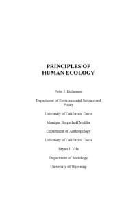 Peter J. Richerson, Monique Borgerhoff Mulder, Bryan J. Vila — Principles of Human Ecology