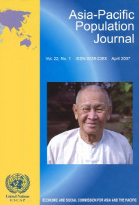 United Nations — Asia-Pacific Population Journal, April 2007 (v. 22, no. 1)