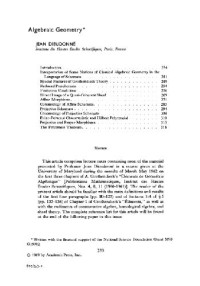 Dieudonne J. — Algebraic geometry