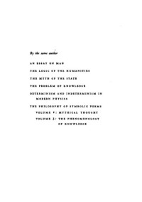 Ernst Cassirer, Translated by Ralph Manheim — The Philosophy of Symbolic Forms Vol. 1: Language