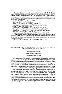 Adams W.S. — The Relativity Displacement of the Spectral Lines in the Companion of Sirius