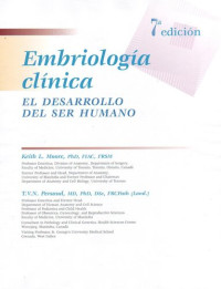 K.L. Moore — Embriología clínica + Student Consult