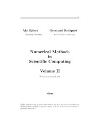 Ake Bjorck, Germund Dahlquist — Numerical Methods in Scientific Computing