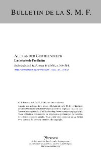 Grothendieck. — La theorie de Fredholm