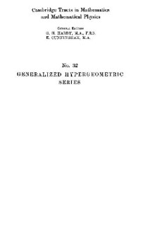 W.N. Bailey — Generalized hypergeometric series