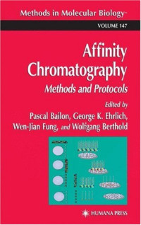 Pascal Bailon — Affinity Chromatography Methods and Protocols