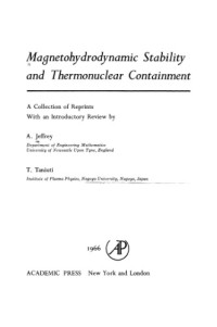 Alan Jeffrey — Magnetohydrodynamic Stability and Thermonuclear Containment