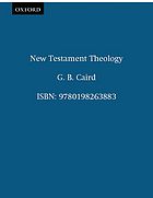 Caird, George Bradford; Hurst, L. D — New Testament theology