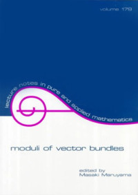 Masaki Maruyama — Moduli of Vector Bundles
