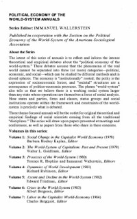 Charles Bergquist — Labor in the Capitalist World-Economy (Political Economy of the World-System Annuals)