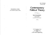 Philip Pettit — Contemporary Political Theory (Philosophical Topics)