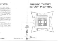 Anthony Blunt — Artistic Theory in Italy 1450-1600