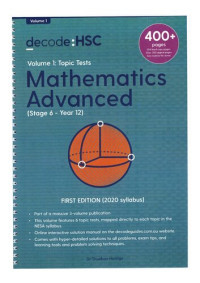 Thushan Hettige — Decode Mathematics Advanced: Topic Tests