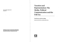 David Deacon, Peter Golding — Taxation and Representation: Media, Political Communication and the Poll Tax (Acamedia Research Monograph)