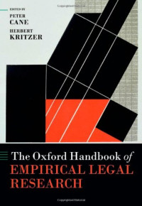 Peter Cane, Herbert Kritzer — The Oxford Handbook of Empirical Legal Research